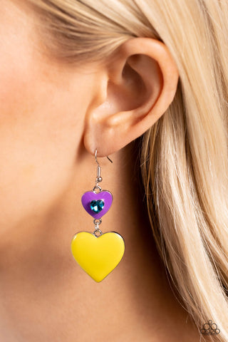 Flirting with Fashion - Purple Earrings