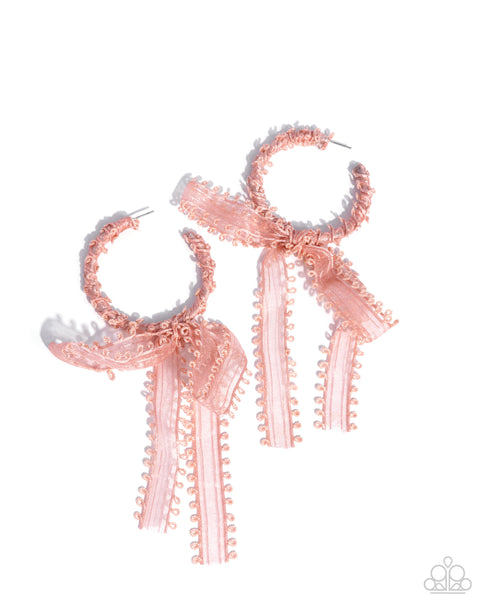 Brand New Bow Pink Earring