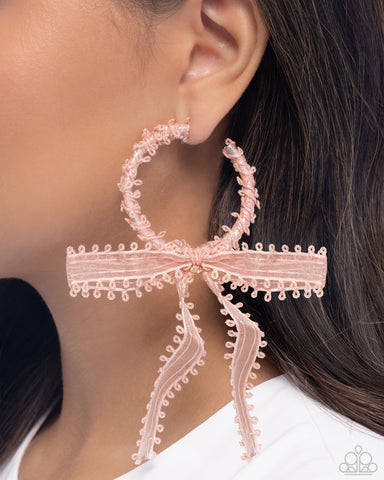 Brand New Bow Pink Earring