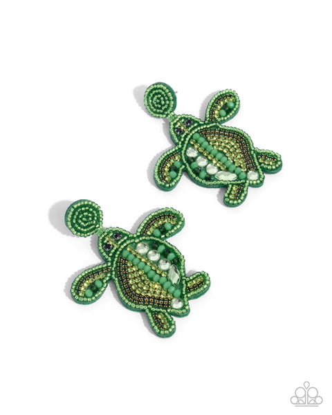 Turtle Tapestry Earring