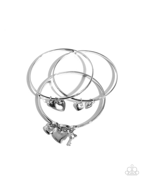 Sealed Sweetheart Silver Bracelet