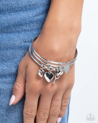 Sealed Sweetheart Silver Bracelet