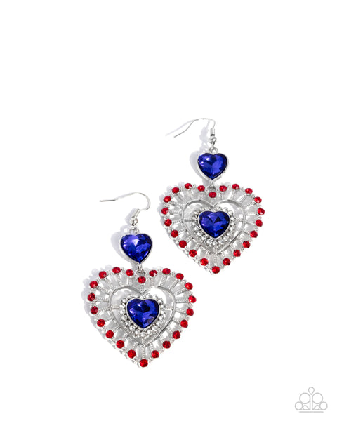 Patriotic Pattern Earring
