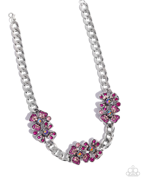 Fairy Florals Pink Necklace