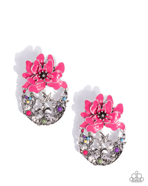 Hummingbird Homecoming Pink Earring