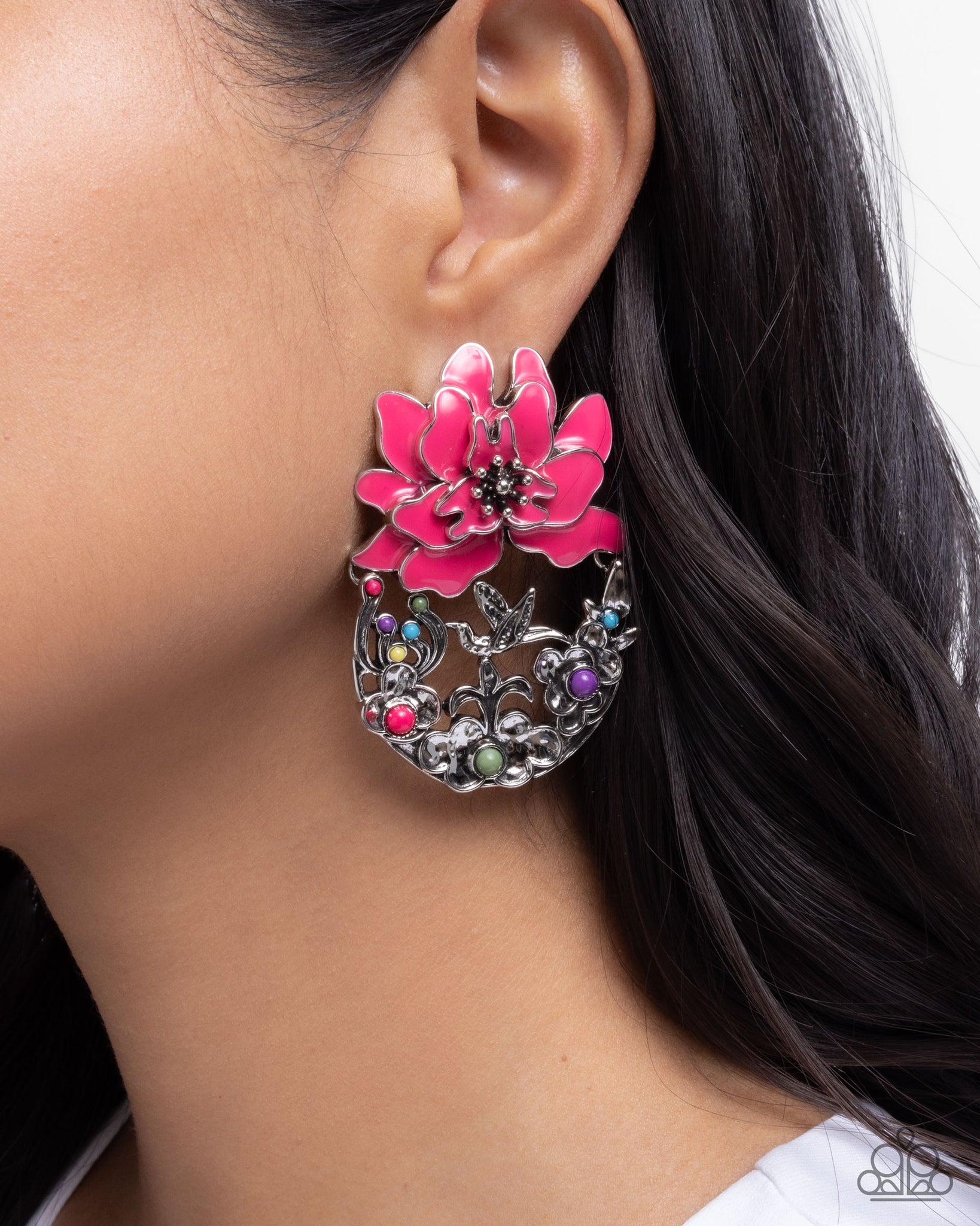 Hummingbird Homecoming Pink Earring