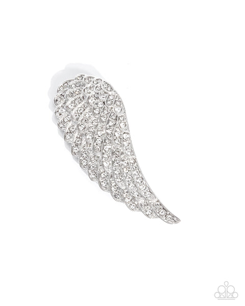 Angelic Affection White Brooch