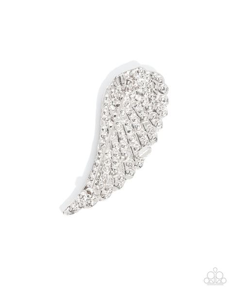 Angelic Affection White Brooch