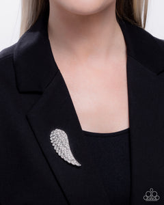 Angelic Affection White Brooch
