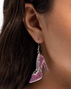 Wedding Shoes Pink Earring