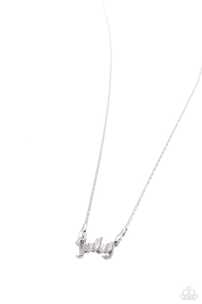 Birth Month Bling July Silver Necklace
