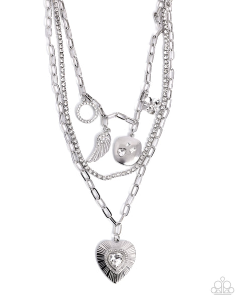 Angelic Ambition White Necklace