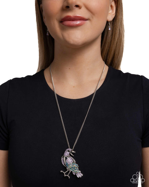 Radiant Raven Purple Necklace
