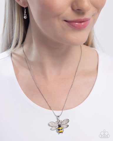 Be Humble Bumblebee Yellow Necklace