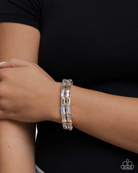 Symmetrical Statement Yellow Bracelet