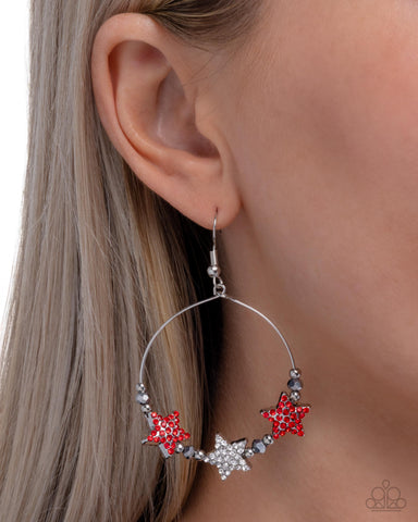 Country Countdown Red Earring