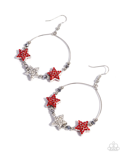 Country Countdown Red Earring