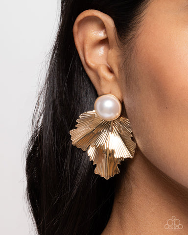 Mermaid Memorate Gold Earring