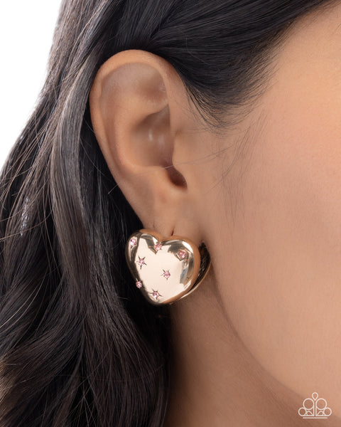 Sweetheart Stars Pink Earring
