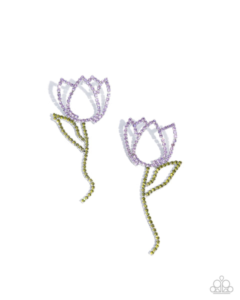 Tulip Transcendence Purple Earring