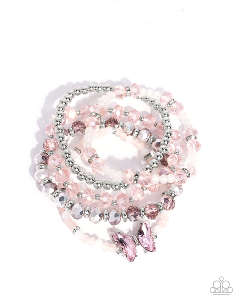 Aerial Abundance Pink Bracelet