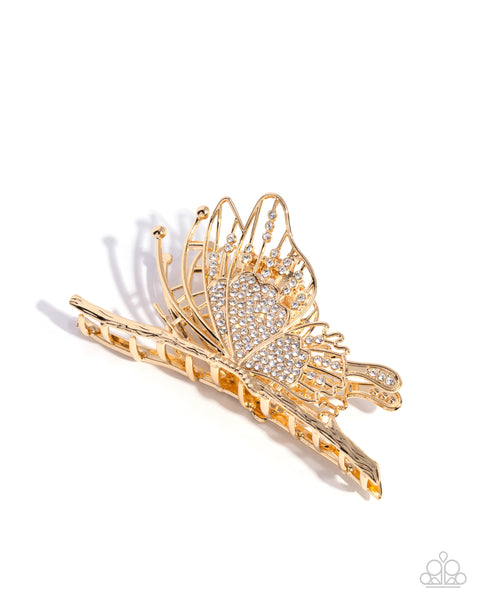 Layered Landing Gold Hair Clip