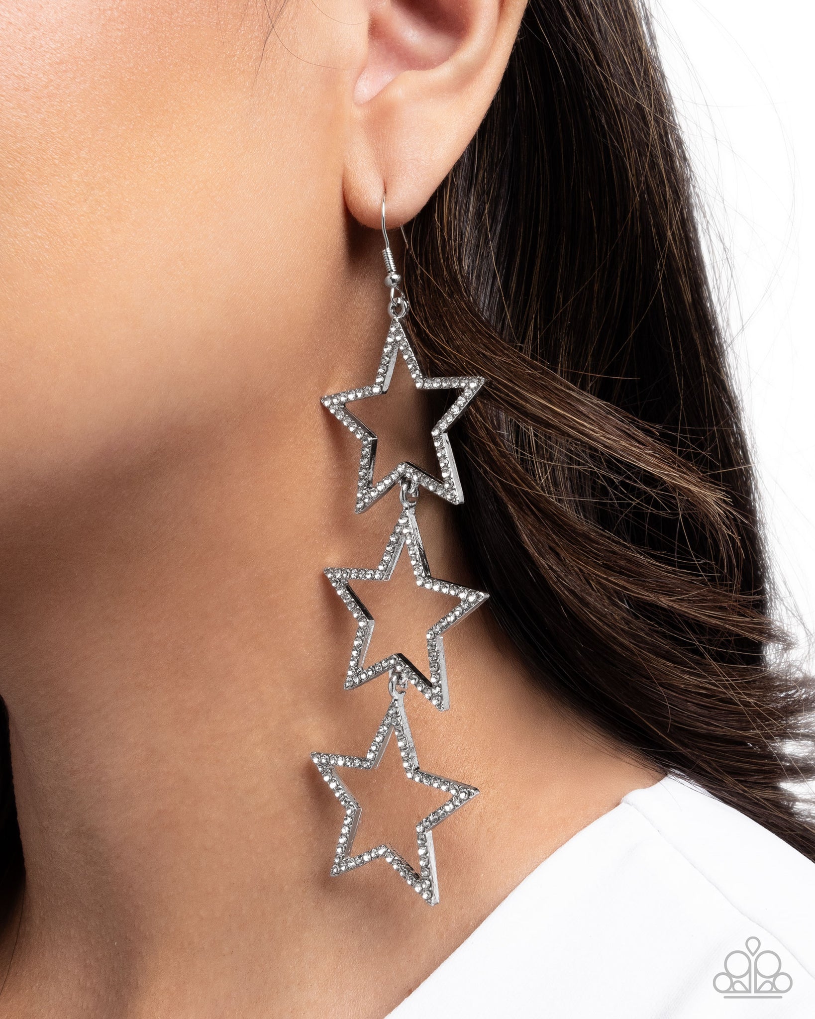Star-Crossed Success White Earring