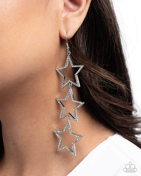 Star-Crossed Success White Earring