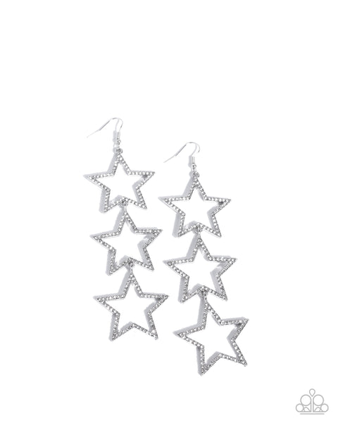 Star-Crossed Success White Earring