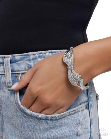 Blissful Bow White Bracelet