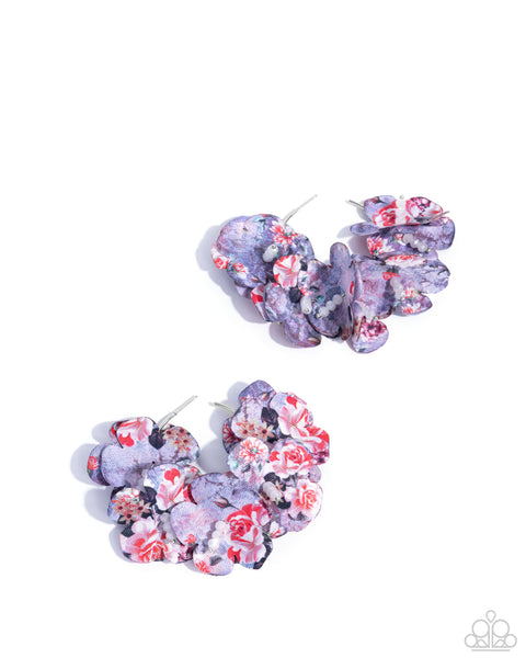 Whimsical Walk Purple Earring