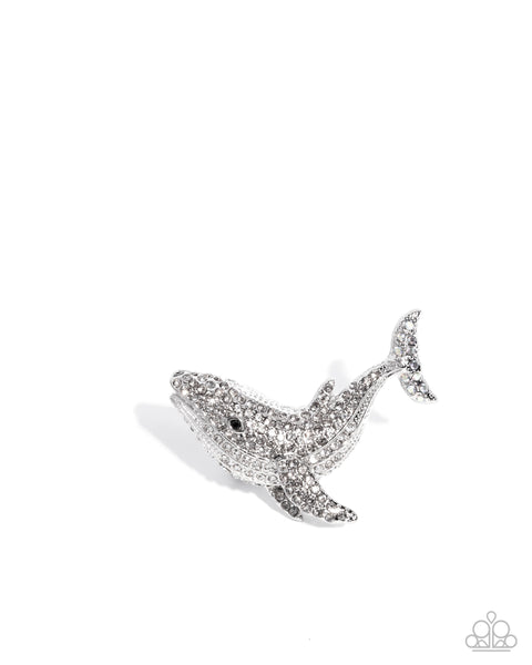 Whale of a Time Silver Ring