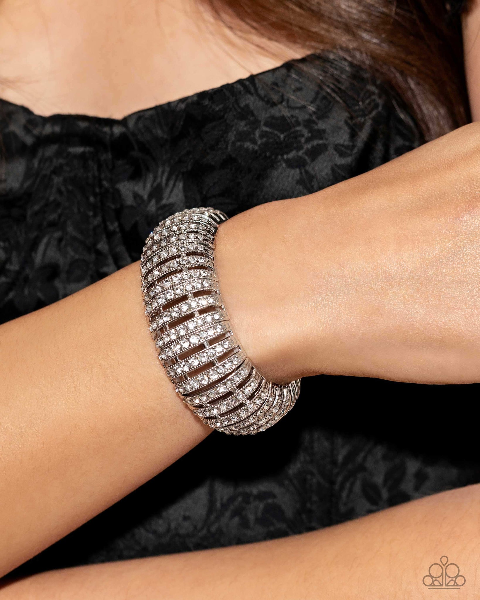 Appealing A-Lister - White Bracelet