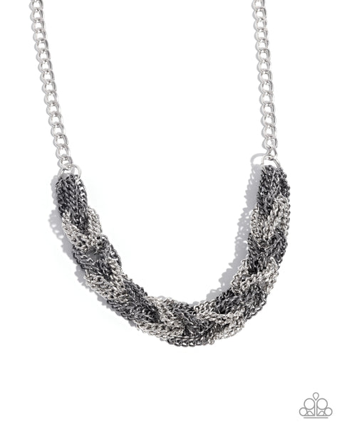 Braided Breakthrough Silver Necklace