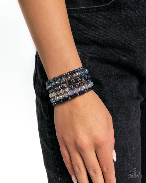 Stacked Surprise Blue Bracelet