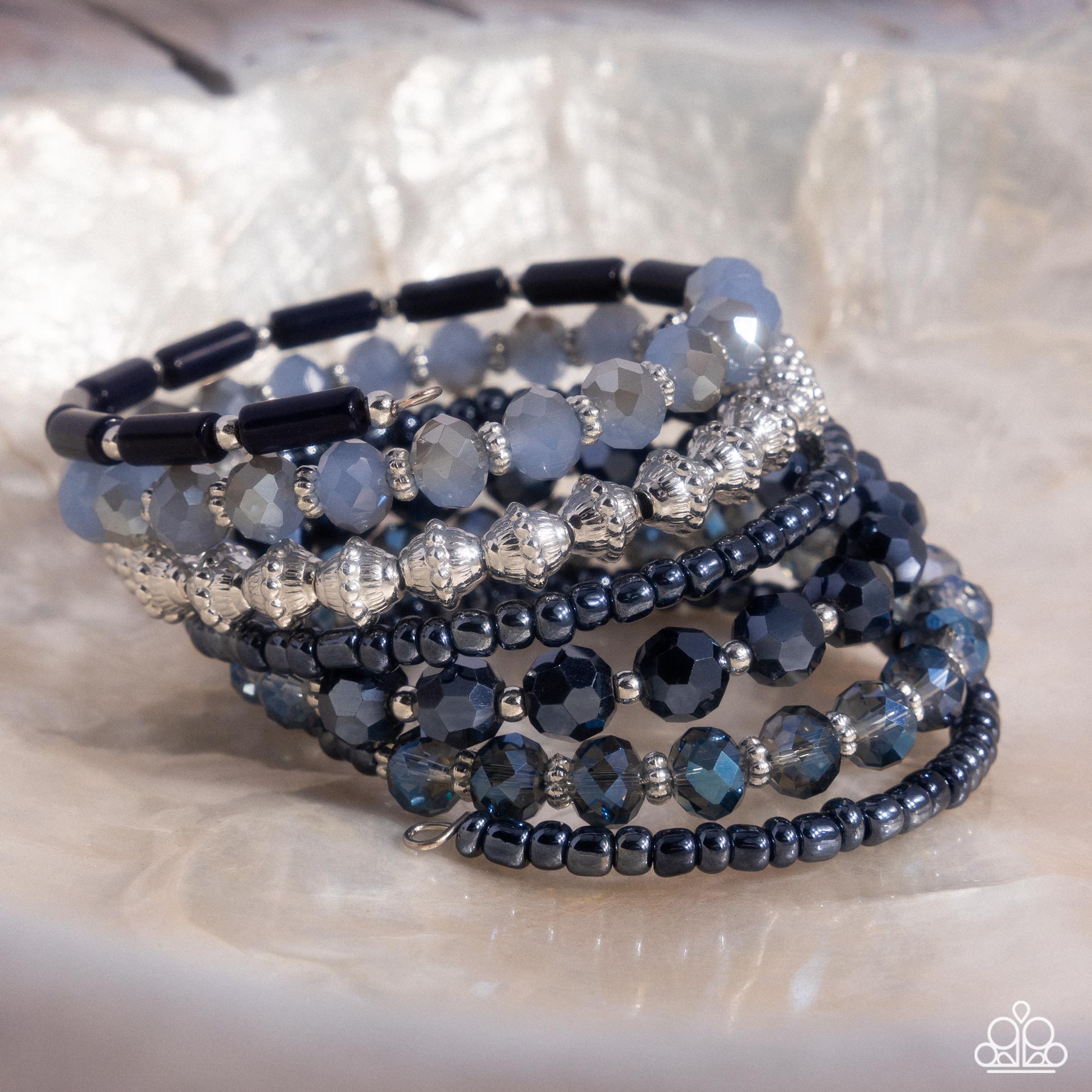 Stacked Surprise Blue Bracelet