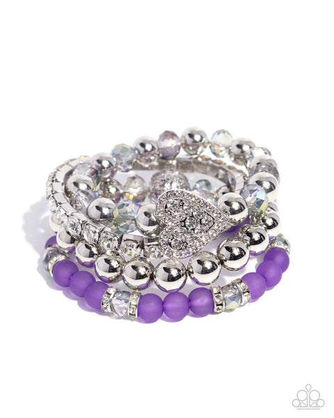 Poetically Plush Purple Bracelet