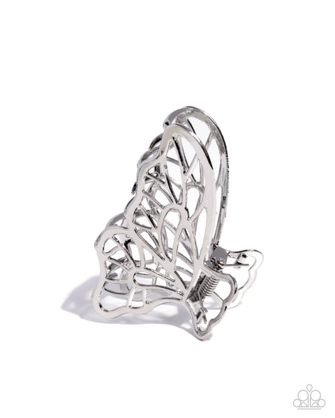 Gliding Grace Silver Hair Clip