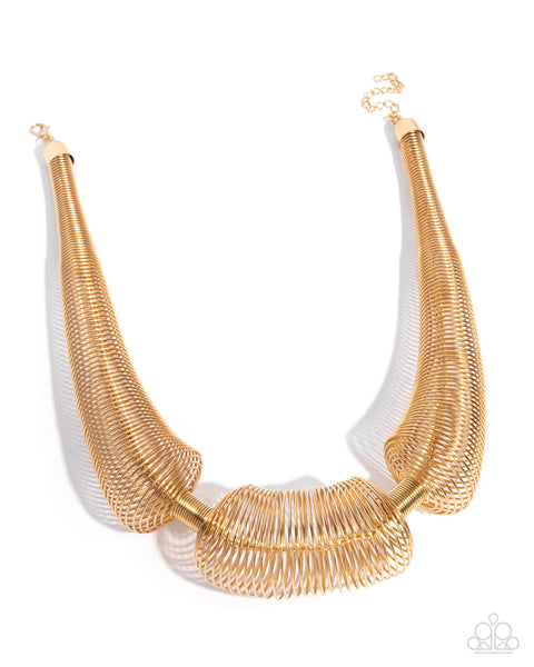 Carefree Coils Gold Necklace