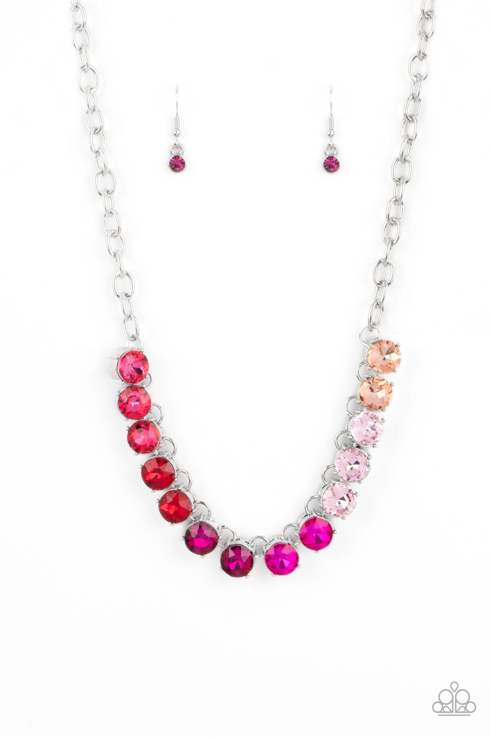 Rainbow Resplendence - Pink - Necklace