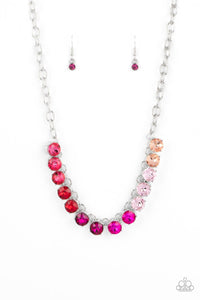 Rainbow Resplendence - Pink - Necklace