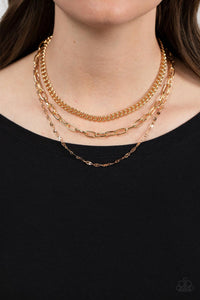 Galvanized Grit - Gold - Necklace