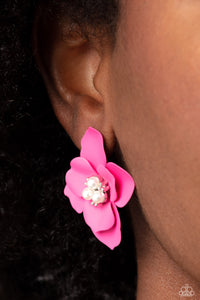 Jovial Jasmine - Pink Earrings