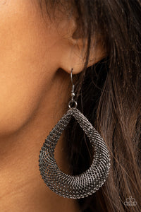 A Hot MESH - Black - Earrings