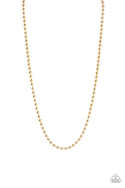 Mardi Gras Madness - Gold Urban Necklace