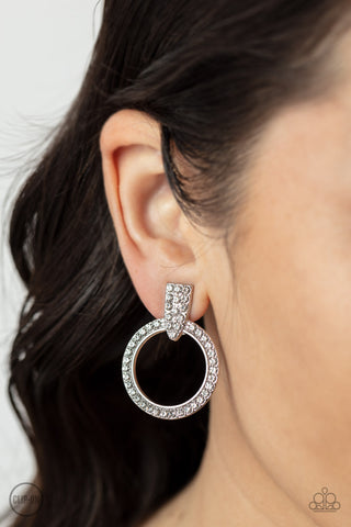 Sparkle at Your Service - White - Earring