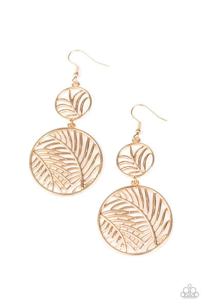 Palms Oasis - Gold Earrings