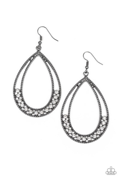 Glitz Fit - Black Earrings