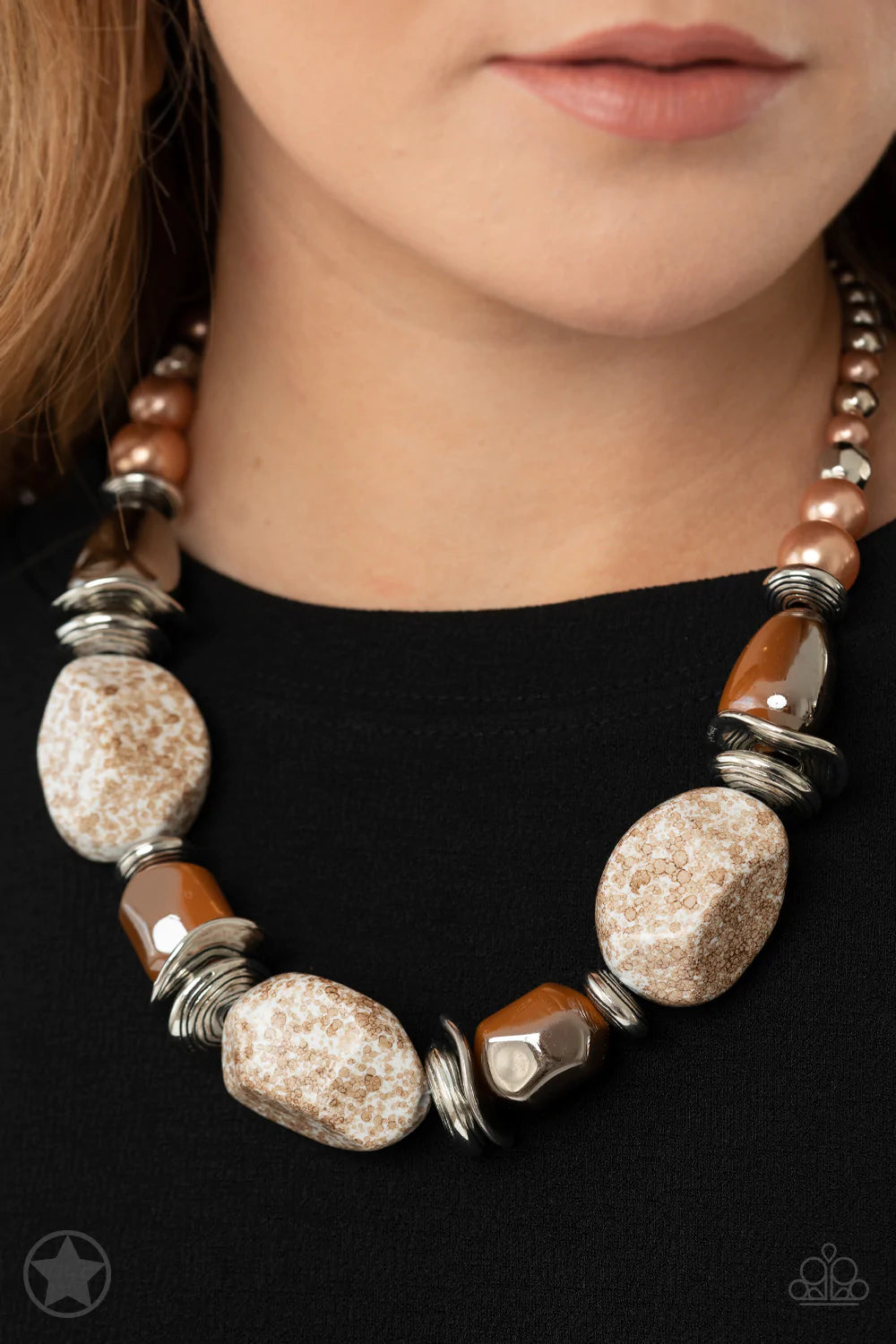 In Good Glazes - Brown - Necklace