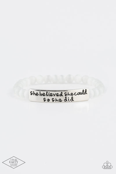 So She Did - White - Bracelet